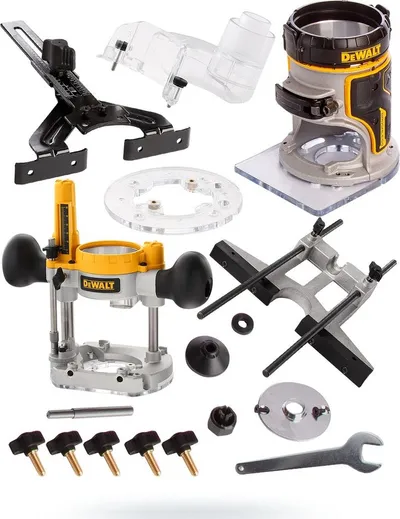 Frezë druri pa kabllo Dewalt DCW604N, 18V, motor brushless, e verdhë - 2