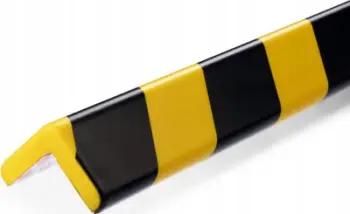 Profil mbrojtës këndi Durable C35, shkumë PU, i verdhë me të zezë