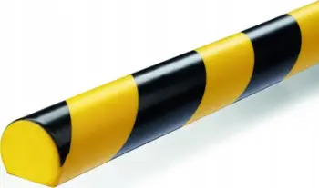 Profil mbrojtës për sipërfaqe Durable S32R, shkumë PU, për mure dhe rafte, i verdhë