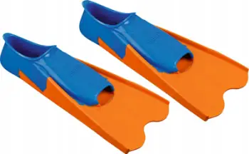 Pala noti Beco Rubber Short Fins, të shkurtra, gome, portokalli blu