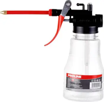 Shishe vaji Pro-Line Oil Can, 220ml, rezervuar plastik, e kuqe