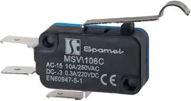 Çelës miniaturë Spamel MSV106C, levë e gjatë e përkulur, 10A