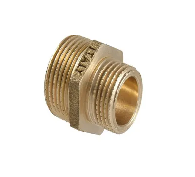 Kuple 3/4 x 1/2 F/F Tdm Brass, bronz, për tub fleksibël - 1