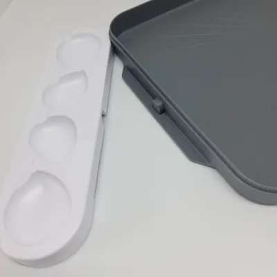 Paletë bojrash Creative Company, HDPE, për tinta dhe larje, e bardhë - 4