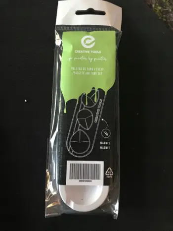 Paletë bojrash Creative Company, HDPE, për tinta dhe larje, e bardhë
