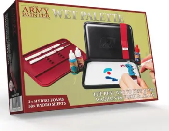 Paletë e lagësht për pikturë Army Painter Wet Palette 2021, set profesional, kompakte, e bardhë