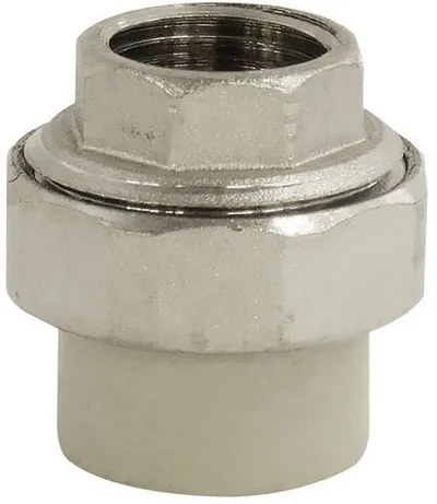 Kupling PPR Sanitas BRASS COUPLING 34.2525, D25 x 3/4", femër - 1