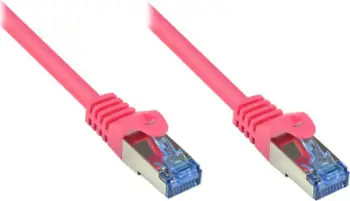 Kabllo rrjeti Alcasa Cat6a, 2m, S FTP, magenta