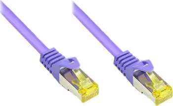 Kabllo rrjeti Alcasa Cat7 RJ-45, 0.5m, S/FTP, vjollcë