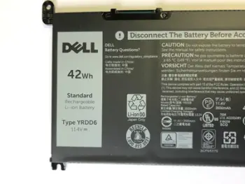 Bateri laptopi Dell 5NDNH C5KG6, 3 Cell, 40Whr, e zezë
