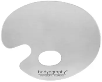 Paletë për përzierje grimi Bodyography Artistic Mix Palette, çelik inox, sipërfaqe higjienike, argjendtë