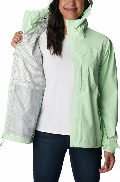 Xhaketë femrash Columbia Ampli-Dry Waterproof Shell 1938973372, najlon, rezistente ndaj ujit, e gjelbër - 5