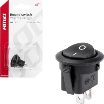 Çelës okular automjeti AMiO Round, 12V 20A, i zi