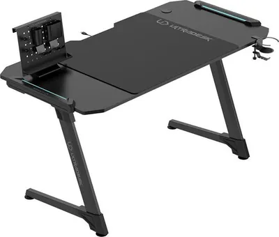 Tavolinë gaming Ultradesk Space XXL, 154 cm, LED, e zezë - 3