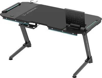 Tavolinë gaming Ultradesk Space XXL, 154 cm, LED, e zezë - 4