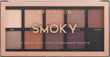Paletë hijesh sysh ProFusion Smoky Eyeshadow Palette, 10 nuanca, shumëngjyrëshe