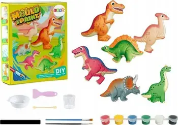 Set kreativ për derdhje dhe pikturim dinosauri Mould &amp; Paint, DIY, shumëngjyrësh