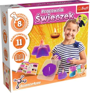 Set edukativ Trefl Candle Workshop Science 4 You, punëtori qirinjsh dekorativë, 8+