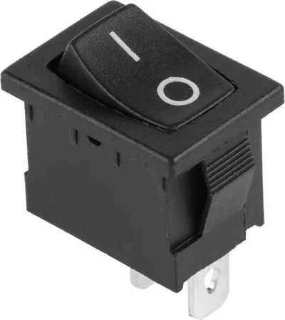 Çelës ON OFF Cabletech MRS-101-2, SPST, 125 250VAC, i zi - 1