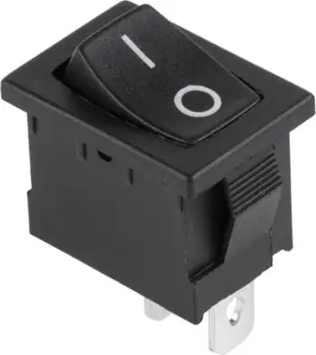 Çelës ON OFF Cabletech MRS-101-2, SPST, 125 250VAC, i zi