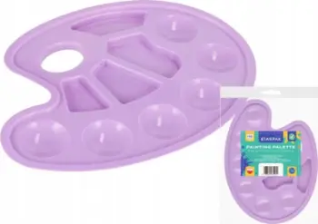 Paletë pikture Starpak, plastike, 10 ndarje, vjollcë pastel