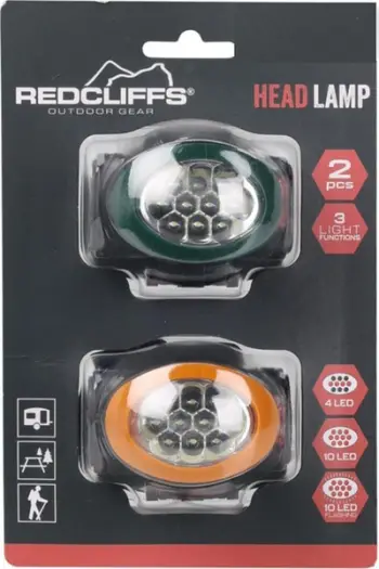Set elektrik frontal Redcliffs C22217050, 2 copë, multi LED, jeshile dhe e verdhë