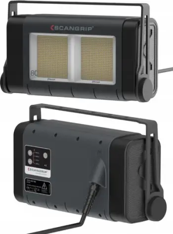 Prozhektor LED për ndërtimtari Site Light 80, 120°, IP65, i verdhë