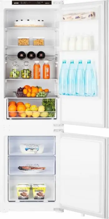 Frigorifer ngrirës i inkastruar Gorenje NRKI 418 EP1, NoFrost DualAdvance, ekran LED, i bardhë