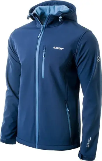 Xhaketë për meshkuj Hi-Tec Caen Softshell, madhësia M, navy blue