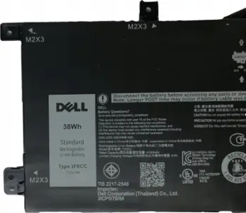Bateri laptopi Dell Latitude 7200 7210, 2 Cell, 38Wh, e zezë