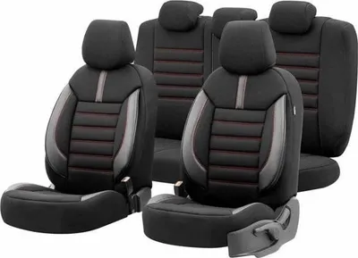 Mbulesë sediljeje makine Otom OT74047, tekstil, e zezë - 1