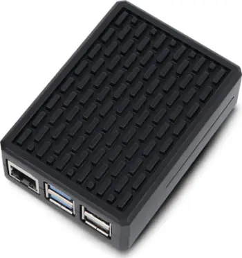 Kuti aluminiumi Waveshare për Raspberry Pi 5, dizajn kompakt, disipim i nxehtësisë, e zezë