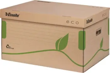 Kuti arkivimi Esselte Eco, hapje nga lart, karton i ricikluar, kafe