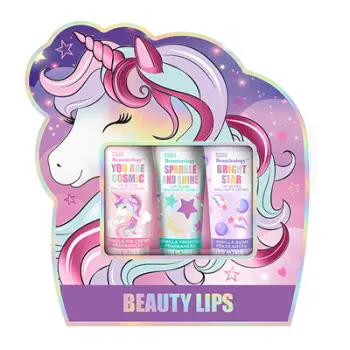 Shkëlqyes buzësh për fëmijë Baylis & Harding Unicorn, 3x 8 g