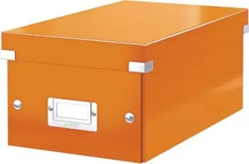 Kuti arkivimi Leitz Click &amp; Store, për DVD, portokalli