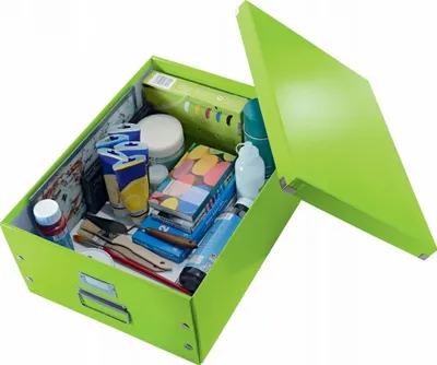 Kuti arkivimi Leitz WOW Click & Store Large, formati A3, metalike - 1