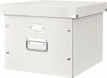 Kuti arkivuese Leitz Click & Store, për dosje varëse, karton i laminuar, gri