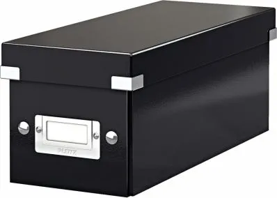 Kuti arkivore për CD Leitz Click & Store, karton i fortë, e zezë - 1