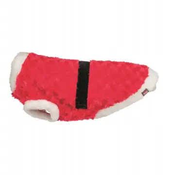 Pallto për qen Doggydolly Julemandsfrakke, plys, 45 cm M, e kuqe