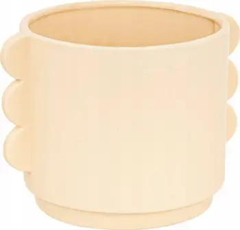 Mbulesë qeramike për vazo Dekor Walther WAVY BLISS, 18 cm, ecru