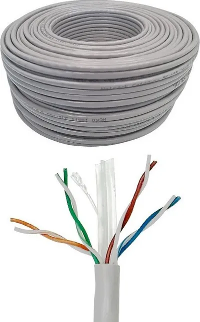 Kabllo rrjeti Netrack Cat 6 UTP, 50m, CCA, gri - 1