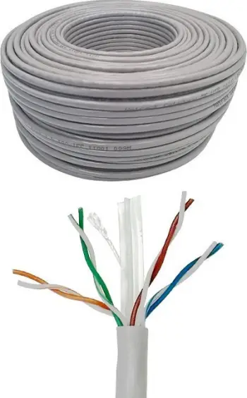 Kabllo rrjeti Netrack Cat 6 UTP, 50m, CCA, gri