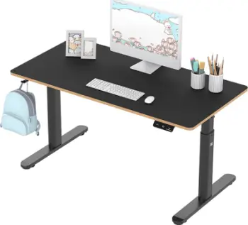 Tavolinë kompjuterike ULTRADESK PULSAR, elektrike, lartësi e rregullueshme, e zezë