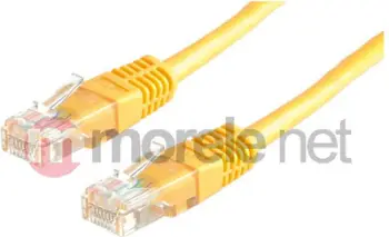 Kabllo rrjeti Value, UTP, Cat6, 5 m, e verdhë