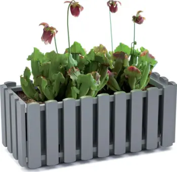 Kuti ballkoni Prosperplast Boardee Fencycase DDEF600, plastike, për lule, antracit