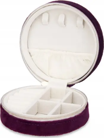 Kuti bizhuterish Giftdecor Velvet, kadife, 10 cm, e kuqe