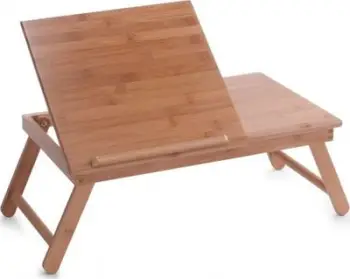 Tavolinë krevati Zeller Bamsuowy 25325, bambu, këmbë palosëse, natyrale