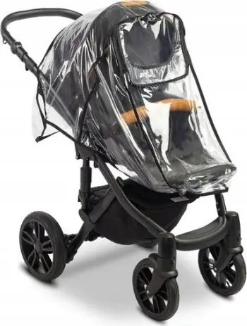 Mbulesë shiu për karrocë bebe Premium, universale, transparente