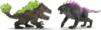 Set figura Schleich Eldrador Creatures Shadow Lynx vs Rockbreaker, 31 x 16 x 18 cm, nga 7 vjeç