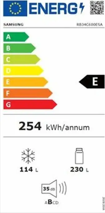 Frigorifer i kombinuar Samsung RB34C600ESA, 344L, No Frost, inox